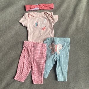 Carter’s Sweet Sister Embroidered Set NB Newborn